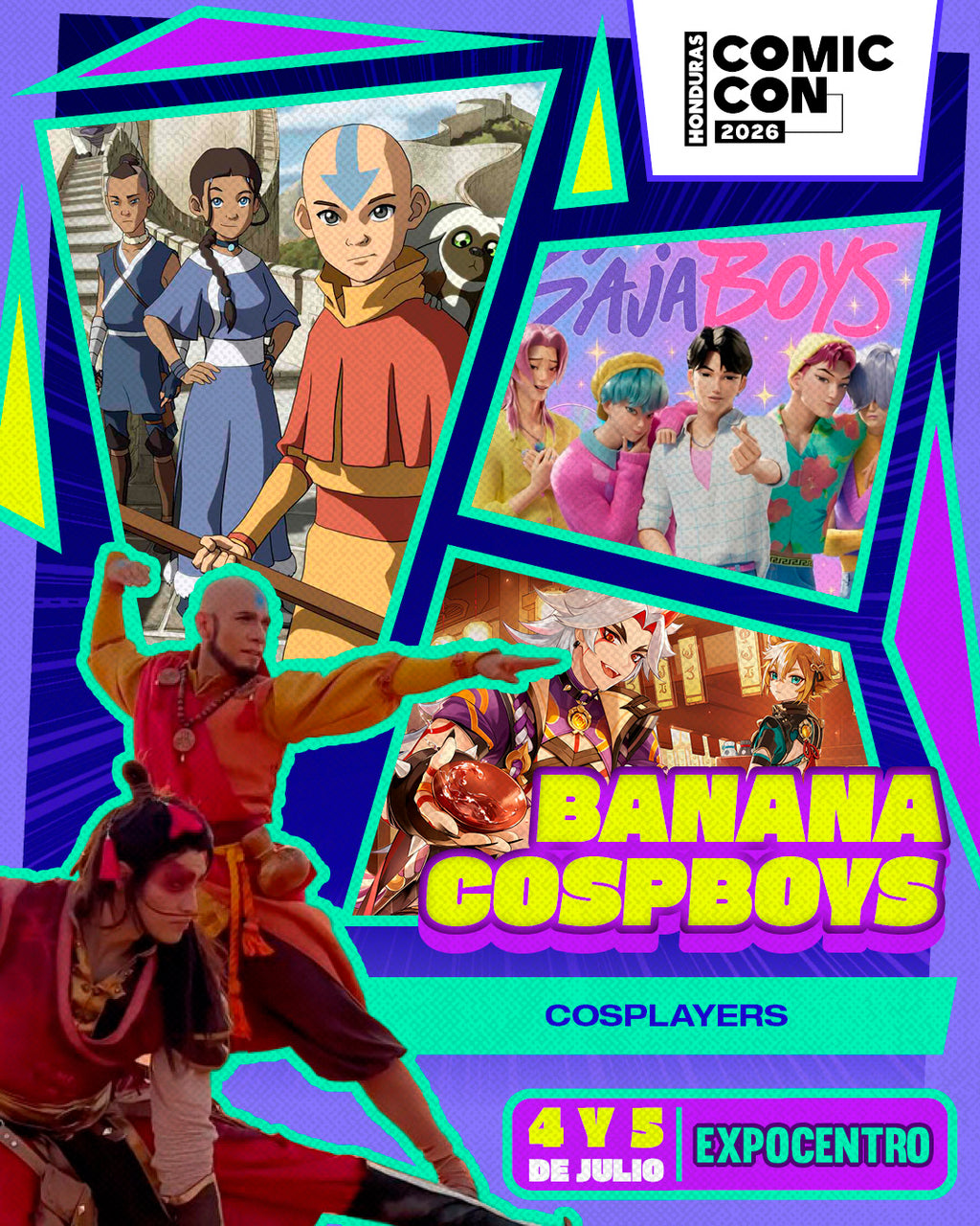 Taller de Cosplay con los Banana Cospboys en Honduras