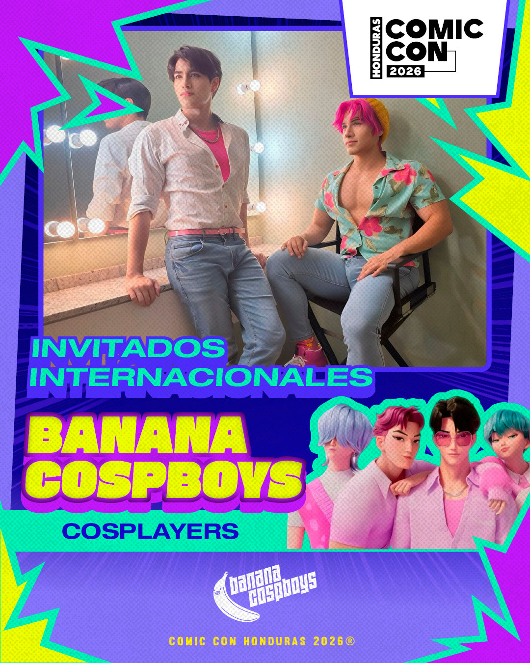 Taller de Cosplay con los Banana Cospboys en Honduras