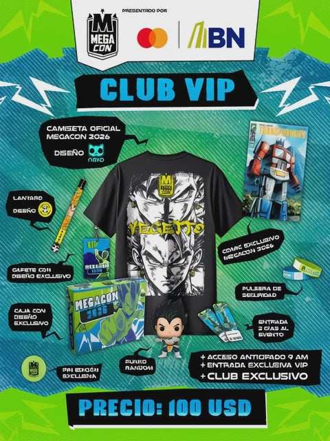 Paquete VIP de Megacon Costa Rica 2026
